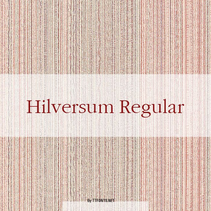 Hilversum Regular example